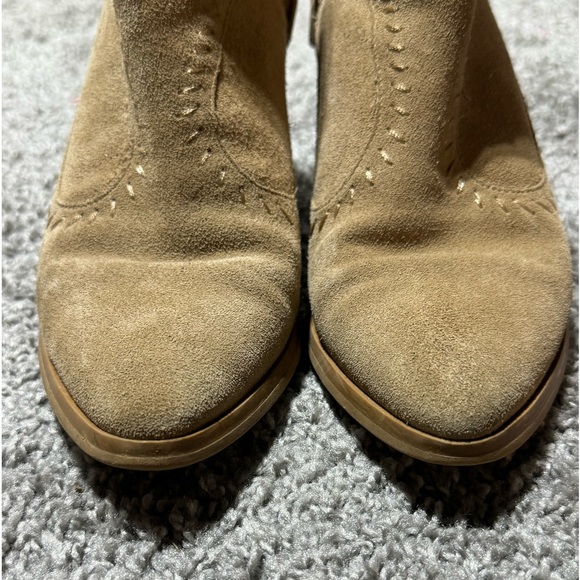 Rebecca Minkoff Tan Western Suede Boot Bootie 8.5 - Picture 6 of 10